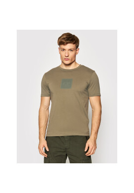 C.P. Company Тишърт Logo 11CMTS044A 005100W Зелен Regular Fit - Pepit.bg