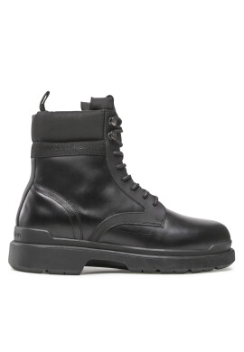 Calvin Klein Ботуши Lace Up Boot Mix HM0HM00862 Черен - Pepit.bg