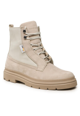 Calvin Klein Ботуши Lace Up Boot Mix HM0HM00942 Бежов - Pepit.bg