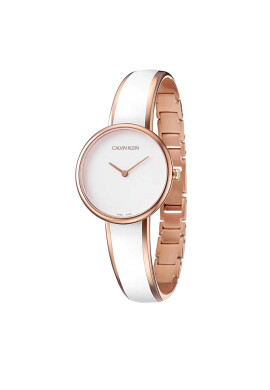 Calvin Klein Часовник Bangle Adjustable K4E2N616 Бял - Pepit.bg