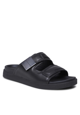 Calvin Klein Чехли Double Strap Sandal HM0HM00945 Черен - Pepit.bg