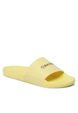 Calvin Klein Чехли Pool Slide Rubber HM0HM00455 Жълт - Pepit.bg