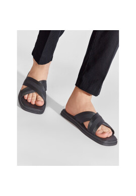 Calvin Klein Чехли Webbing Cross Sandal Wb HM0HM00462 Черен - Pepit.bg