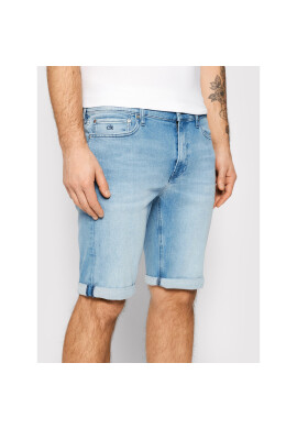 Calvin Klein Дънкови шорти Light K10K107213 Син Slim Fit - Pepit.bg