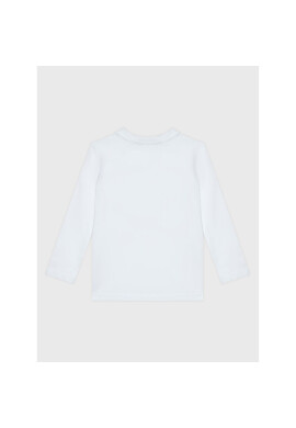 Calvin Klein Jeans Блуза Box Logo IB0IB01451 Бял Regular Fit - Pepit.bg