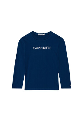 Calvin Klein Jeans Блуза Institutional Ls IB0IB00599 Син Regular Fit - Pepit.bg