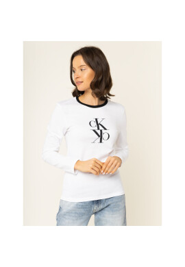 Calvin Klein Jeans Блуза J20J213067 Бял Regular Fit - Pepit.bg