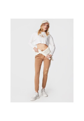 Calvin Klein Jeans Блуза J20J220950 Бял Regular Fit - Pepit.bg