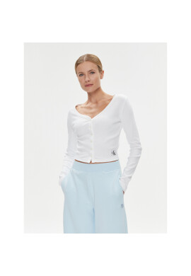 Calvin Klein Jeans Блуза J20J222570 Бял Regular Fit - Pepit.bg