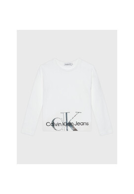 Calvin Klein Jeans Блуза Metallic IG0IG01543 Бял Regular Fit - Pepit.bg