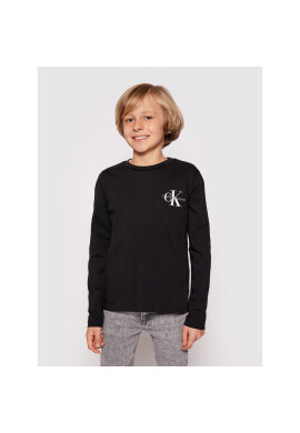 Calvin Klein Jeans Блуза Monogram IB0IB00613 Черен Regular Fit - Pepit.bg