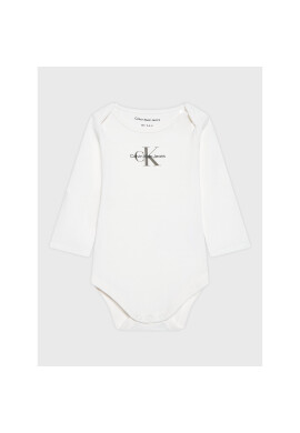Calvin Klein Jeans Детско боди Monogram IN0IN00033 Бял Regular Fit - Pepit.bg