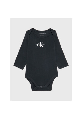 Calvin Klein Jeans Детско боди Monogram IN0IN00033 Черен Regular Fit - Pepit.bg