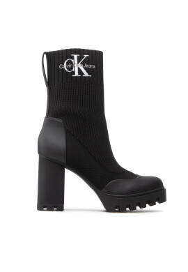Calvin Klein Jeans Боти Platform Boot Sock YW0YW00726 Черен - Pepit.bg