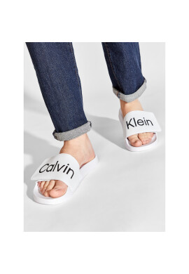 Calvin Klein Jeans Чехли Pool Slide Adj HM0HM00454 Бял - Pepit.bg