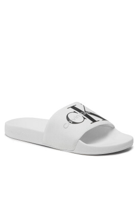 Calvin Klein Jeans Чехли Slide Monogram Co YM0YM00061 Бял - Pepit.bg