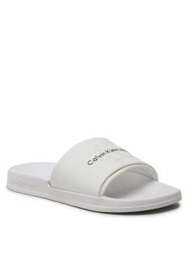 Calvin Klein Jeans Чехли Slide Monogram Tpu YM0YM00361 Бял - Pepit.bg