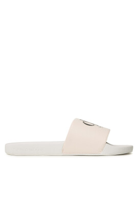 Calvin Klein Jeans Чехли Slide Oversized Brand YM0YM00662 Бял - Pepit.bg