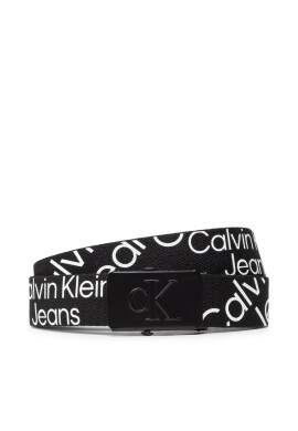 Calvin Klein Jeans Детски колан Stack Logo Aop Belt IU0IU00281 Черен - Pepit.bg