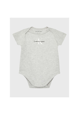 Calvin Klein Jeans Детско боди Monogram IN0IN00014 Сив Regular Fit - Pepit.bg