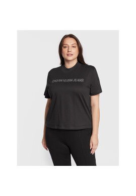 Calvin Klein Jeans Plus Тишърт J20J217517 Черен Regular Fit - Pepit.bg
