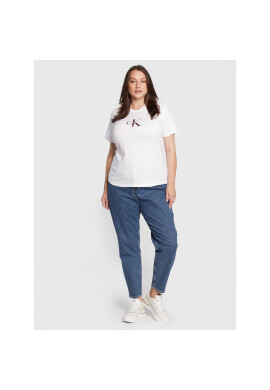 Calvin Klein Jeans Plus Тишърт J20J217518 Бял Regular Fit - Pepit.bg