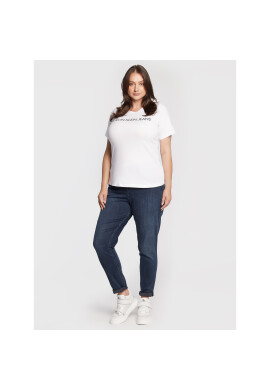 Calvin Klein Jeans Plus Тишърт J20J217531 Бял Regular Fit - Pepit.bg