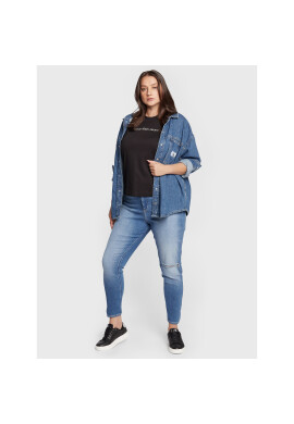 Calvin Klein Jeans Plus Тишърт J20J218025 Черен Regular Fit - Pepit.bg