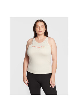 Calvin Klein Jeans Plus топ J20J218914 Бежов Regular Fit - Pepit.bg