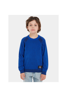 Calvin Klein Jeans Пуловер IB0IB01868 Син Regular Fit - Pepit.bg