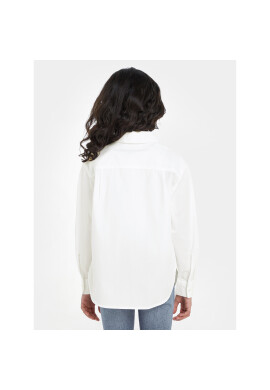 Calvin Klein Jeans Риза IG0IG02223 Бял Oversize - Pepit.bg
