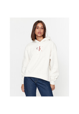 Calvin Klein Jeans Суитшърт Gradient J20J222346 Бял Regular Fit - Pepit.bg