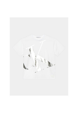 Calvin Klein Jeans Тишърт Blown-up IB0IB01976 Бял Regular Fit - Pepit.bg