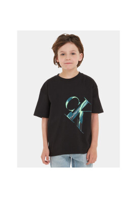 Calvin Klein Jeans Тишърт Hyper Real IB0IB01884 Черен Regular Fit - Pepit.bg