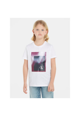 Calvin Klein Jeans Тишърт Hyper Spray Monogram IU0IU00522 Бял Regular Fit - Pepit.bg