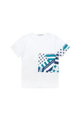 Calvin Klein Jeans Тишърт IB0IB00185 Бял Regular Fit - Pepit.bg