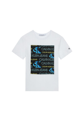 Calvin Klein Jeans Тишърт IB0IB00889 Бял Regular Fit - Pepit.bg