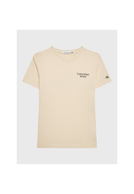 Calvin Klein Jeans Тишърт IB0IB01470 Екрю Regular Fit - Pepit.bg