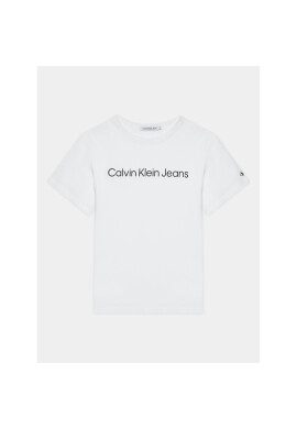 Calvin Klein Jeans Тишърт IU0IU00599 D Бял Regular Fit - Pepit.bg