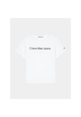 Calvin Klein Jeans Тишърт IU0IU00599 M Бял Regular Fit - Pepit.bg