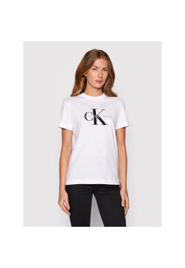 Calvin Klein Jeans Тишърт J20J219142 Бял Regular Fit - Pepit.bg