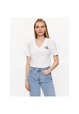 Calvin Klein Jeans Тишърт J20J221429 Бял Regular Fit - Pepit.bg