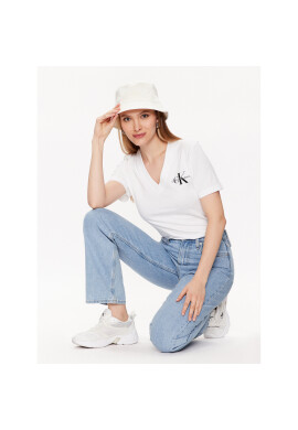 Calvin Klein Jeans Тишърт J20J221429 Бял Regular Fit - Pepit.bg