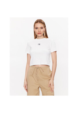 Calvin Klein Jeans Тишърт J20J221595 Бял Regular Fit - Pepit.bg
