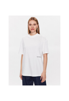 Calvin Klein Jeans Тишърт J20J221629 Бял Regular Fit - Pepit.bg
