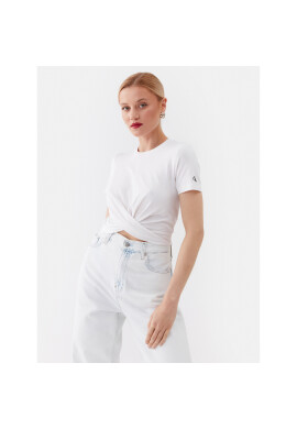 Calvin Klein Jeans Тишърт J20J222128 Бял Regular Fit - Pepit.bg