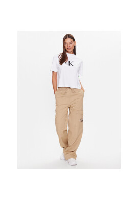 Calvin Klein Jeans Тишърт J20J222130 Бял Regular Fit - Pepit.bg