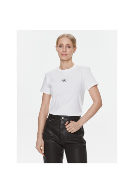 Calvin Klein Jeans Тишърт J20J222687 Бял Regular Fit - Pepit.bg