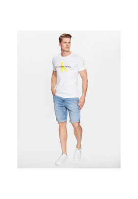 Calvin Klein Jeans Тишърт J30J320806 Бял Regular Fit - Pepit.bg