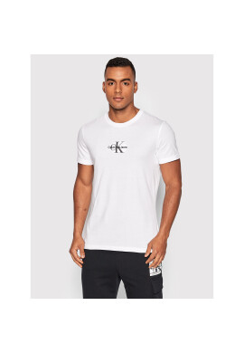 Calvin Klein Jeans Тишърт J30J320855 Бял Regular Fit - Pepit.bg